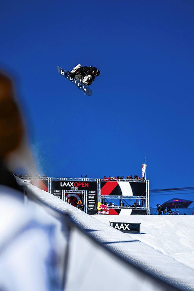 Benedikt Bockstaller bei den Laax Open in Action.