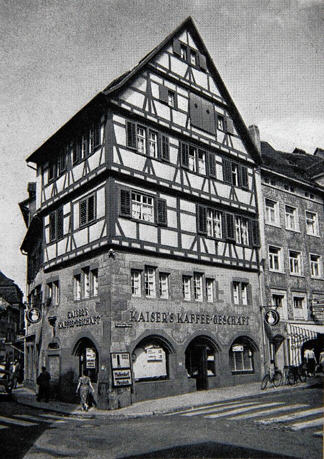 Die Ecke Franziskanerstraße / Christophstraße im Band „Überlingen“ von 1970.