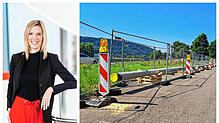 Entlang des Hochrheins entsteht aktuell eine Wasserstoff-Pipeline: Julie Bürkle-Weiss, technische Geschäftsführerin der Badenova Netze, ...