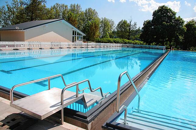 Das Freibad in Waldshut.