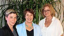 Bürgermeisterin und Stellvertreterinnen (v. l.): Rebecca Eckert, Christine Trautwein-Domschat und Doris Schütz. Bild: Reißmann