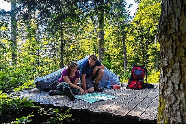 So genannte Trekking-Camps sind auch im Schwarzwald-Baar-Kreis auf dem Vormarsch. Hier können Wanderer rasten und übernachten. Hier ein ...