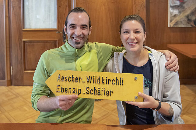 Die neuen Betreiber des Bergrestaurants Äscher: Gallus Knechtle und Projektleiterin Melanie Gmünder von der Eventgastronomie-Betrieb ...