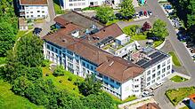 Das Stockacher Krankenhaus aus der Vogelperspektive.