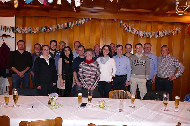 Die Kandidaten der CDU (von links): Florian Fischer, Manfred Amann, Marie-Luise Adler, Markus Weishaar, Eckhard Fechtig, Bernadette ...