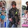 Sie haben den Sprung nach Deutschland geschafft: Familie Hafizi (links) und Mohmmadi (rechts). Soldat Khodad Ataiy fürchtet in ...