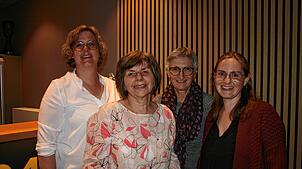 Von links: Denise Alber, Barbara Hermann, Verena Indelkofer und Alisa Indelkofer-Klein bleiben dem Verein als bewährtes Vorstandsteam treu.