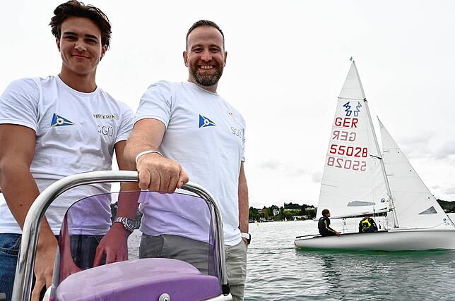 Frederik Lay (links) und Andreas Wissmann wollen mit dem Segelcamp bei den Jungseglern die Begeisterung für den Segelsport wecken.