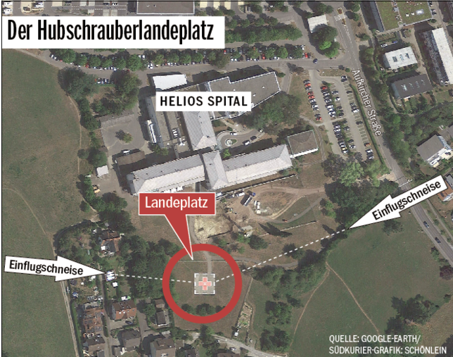 Bild 2: Klinik-Neubau: Warum das Helios Spital um seinen Hubschrauberlandeplatz fürchten muss