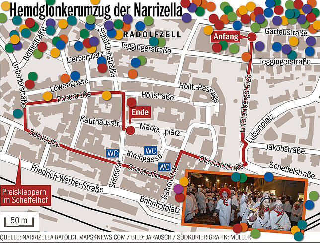 Bild 1: Countdown zur Fasnacht 2020: Das haben Radolfzeller Zünfte am Mittwoch und Donnerstag im Angebot