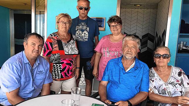 Durch den Corona-Virus erlebten (von links) Friedel Gabele, Beate und Josef Mendler aus Onstmettingen (Zollernalbkreis), Petra Gabele ...
