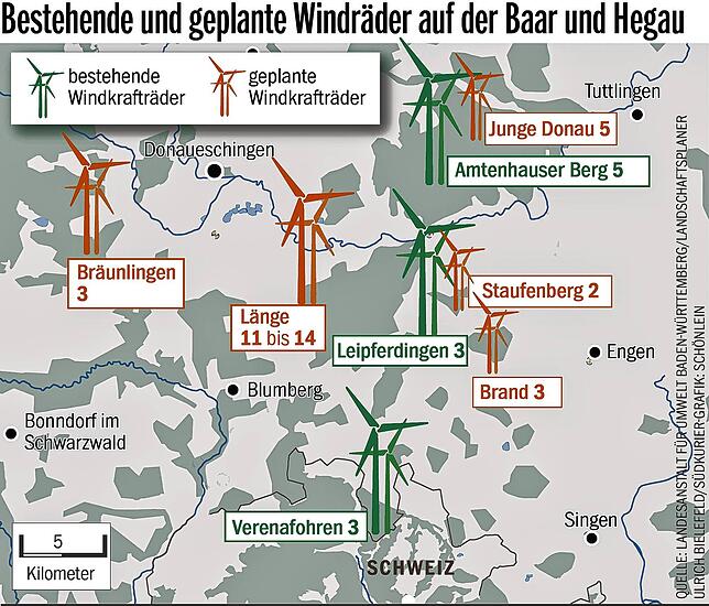 Bild 1: Die Region Hegau-Baar soll ein Windkraftzentrum werden