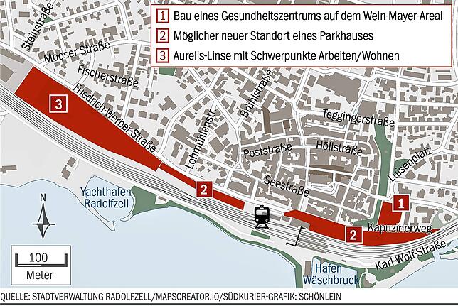 Bild 1: 50.000 Quadratmeter zum Gestalten: Bahnhofsareal Radolfzell soll endlich schöner werden