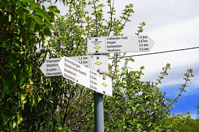 Viele Ziele für eine Wanderung gibt es in alle Richtungen.