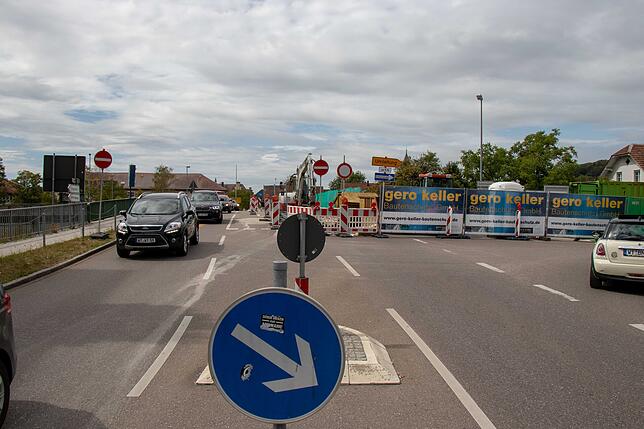 Bild 2: Seit einem Jahr wird die Kolpingbrücke saniert. Eine Chronologie der Baustelle und ihre Auswirkungen auf den Verkehr