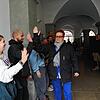 (Archivbild) Vor dem und im Rathaus protestieren am 26. Oktober Mitarbeiter der Konstanzer Kulturinstitutionen: Sie befürchteten ...