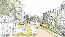 So könnte eine Häuserzeile im Stadtteil Hafner aussehen, so die ersten Visualisierung der Planer des Siegerentwurfs.