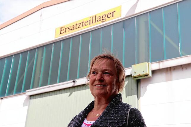 Edeltraud Keller arbeitete lange Zeit in der Verwaltung beim Ersatzteillager.
