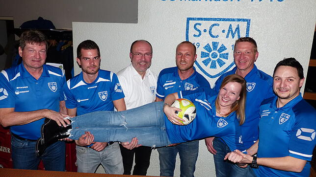 Das neue Vorstandsteam der SCM-Fußballabteilung: (von links) Robert Schmid, Marco Viellieber, Gerhard Klank, Markus Karg, Uwe Schulz und ...