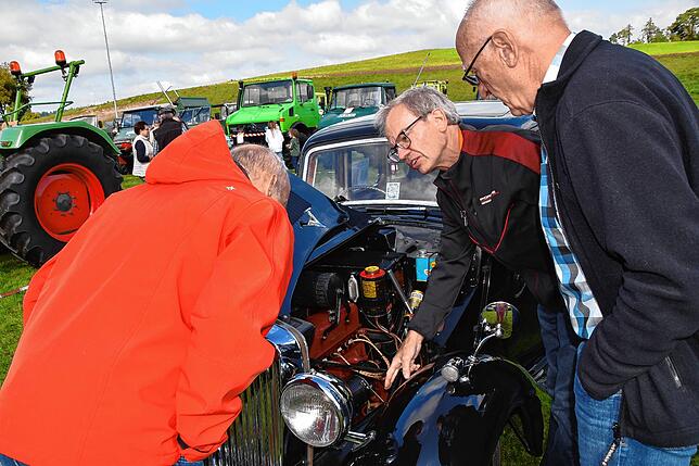Bild 8: Oldtimer, Schlachtplatte, Musik: So war das Herbstfest in Orsingen