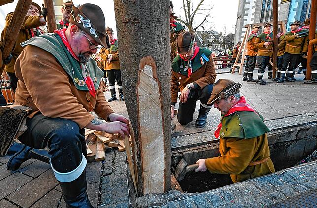 Bild 16: Alle Bilder vom Narrenbaumstellen der Narrizella Ratoldi auf dem Marktplatz