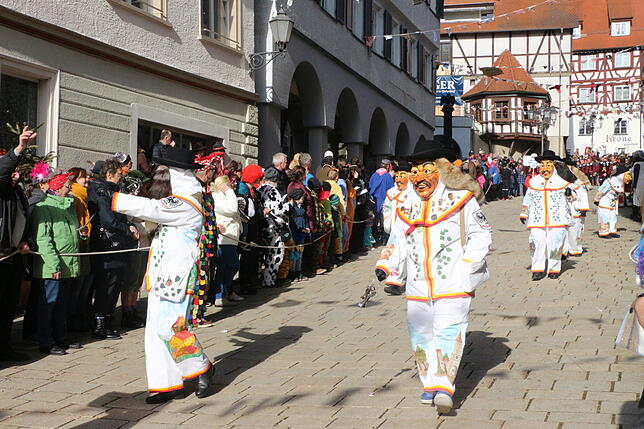 Die Pfullendorfer Torwächter juckten die Stadt runter.