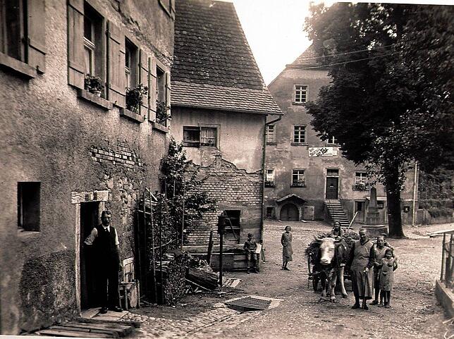 In diesem Haus am Lenzensteig in Sipplingen verlebte Josef Märte seine Kindheit. Das Bild von 1936 aus dem Familienarchiv Wiedeking ...