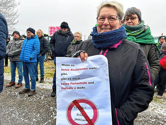 Auch die Landfrauen sind vertreten, hier Marlies Götz von den Landfrauen rund ums Glasbachtal.