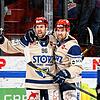 Torjubel bei den Spink-Zwillingen. Tyson (links) und Tylor Spink spielen seit 2020 für die Wild Wings.