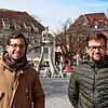 Die Überlinger Jungunternehmer hinter dem Start-Up Brezeltaxi: Pierre Schmitt und Nils Lehnebach (von links).