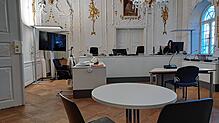 (Archivbild) Im Saal 44 des Amtsgericht Konstanz wird verhandelt, ob die Beschuldigten gemeinschaftlich gehandelt haben sollen. Dazu ...