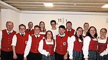 Die Vorstandschaft des MV Bermatingen (von links): Dieter Mayer, Daniel Roth, Lukas Landolt, Max Köchling, Sabrina Grupp, Linda ...