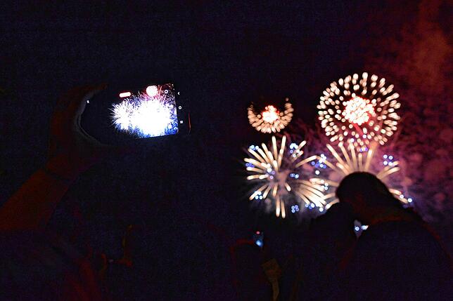 Bild 22: Bilder vom Feuerwerk beim Seehasenfest