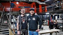 Urs Fischbach (links) und Tobias Deusch wollen mit einem neuen, modernen Konzept in der ehemaligen Kultdiskothek durchstarten und dabei ...