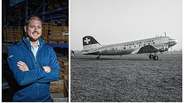 Silvan Paganini will mit seinem Schiffbergeverein das Flugzeugwrack der Swissair-Maschine des Typs DC-3 aus dem Bodensee holen. 1957 ist ...