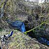 Der Mühlhauser Wasserfall, nicht riesig, dafür aber hübsch anzusehen.