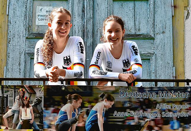 Hartgesotten: Im Vorschulalter begannen Anna-Sophia von Schneyder (links) und Anika Papok mit Kunstradfahren beim RV Lottstetten. Sie ...