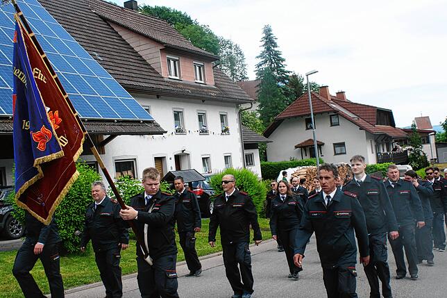 Bild 38: Gute Laune beim Bezirksmusikfest in Lausheim