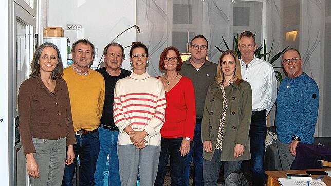 Die Gemeinderatskandidaten (von links): Cordula Haselwander, Rainer Luick, Erich Schmidt, Annalena Spreng, Andrea Baumann, Marc Sauter, ...