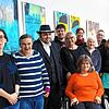 Beteiligte (von links): Ilknur Braun (Deutschlehrerin am BSZ Stockach), Scarlett Schäfer, Oghuzhan Akin, Matthias Abel, Irmgard Stegmann ...