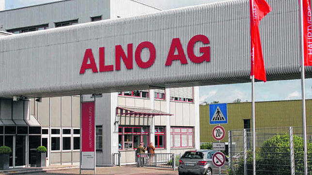 Der Stammsitz des Küchenbauers Alno AG in Pfullendorf. Wie viel Umsatz wird im Ausland noch gemacht? Bild: Volk