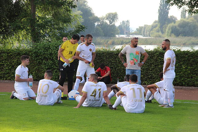 TSV SIngen in der Halbzeitpause.