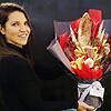 Kristina Iacobello fertigt Sträuße aus Obst, Gemüse oder anderen Lebensmitteln. Was in Russland sehr bekannt sei, ist in Singen noch ...