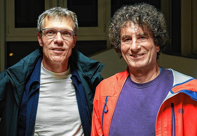 Cord Manegold (links) und Thomas Wildenmann von der Bürgerwerkstatt brachten in der Sitzung die Meinung der Tempo-Befürworter vor.