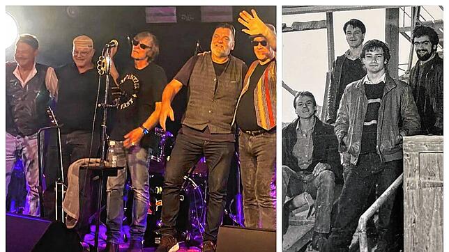 Bild : Nach 40 Jahren: Bluesmusiker Thomas Claviez und Dieter Jährling kehren ins Café Verkehrt zurück