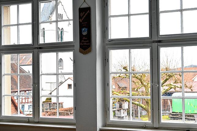 Der Blick vom Rathaus auf die Pfarrkirche Unsere Liebe Frau.