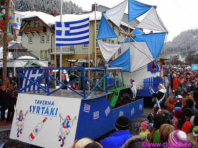 Griechenland war im Jahr 2004 das Thema des Club-83-Wagens.