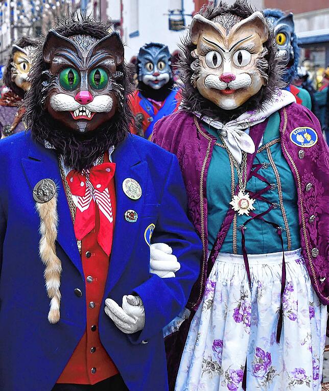 Die Figur des Katzenrolli der Villinger Katzenmusik wird 2022 auf den Straße zu sehen sein. Es wurden im Vorfeld etliche Kinderhäser für ...