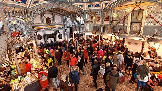 Die Anspannhalle gehört zu den optischen Höhepunkten der Weihnachtswelt. Unser Bild stammt aus dem Jahr 2019.