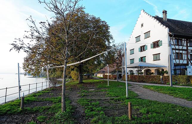 In Top-Lage zwischen Meersburg und Hagnau: Die Haltnau läuft mit Biergarten und Restaurant gut – wenn das Wetter stimmt.